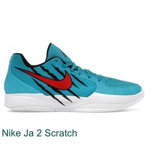 Nike Ja 2 Scratch Blue with Red Accents